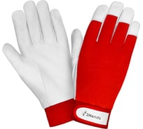 Перчатки 2Hands 0755, р-р 10.5, трикотаж/овечья кожа/манжет на велкро, 120 пар 0755-10,5 полная коробка