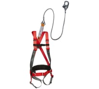 Страховочная система со стропом из металлического троса в ПВХ оболочке и амортизатором ПРОГРЕСС СЕФЕТИ УС 2 аБЖ