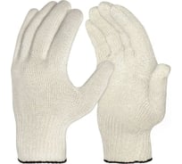 Рабочие перчатки Белона белые, 4 нитка, класс 10, без пвх, 100 пар П-01 4.10.Б