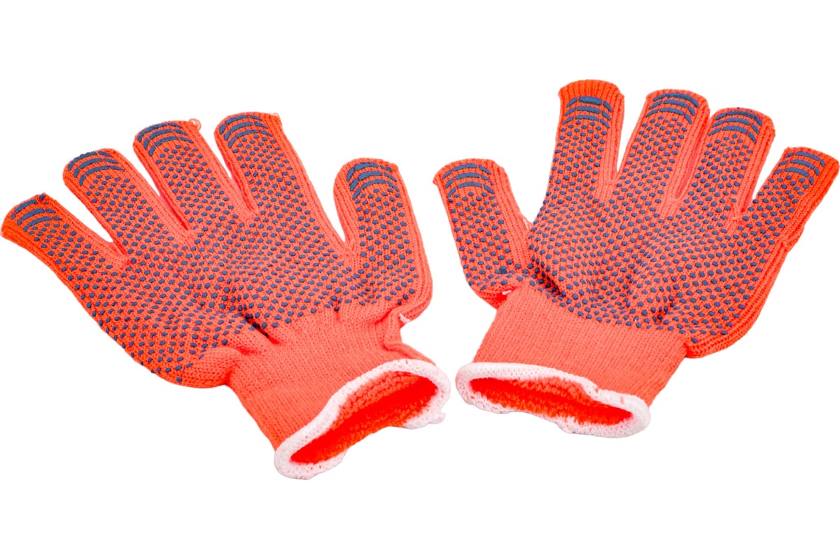 Утепленные акриловые перчатки  с защитой от скольжения, 10 класс .