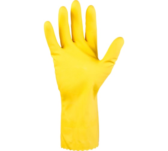 Латексные химстойкие перчатки JetaSafety желтые, размер L/9 JL711-L(Y)
