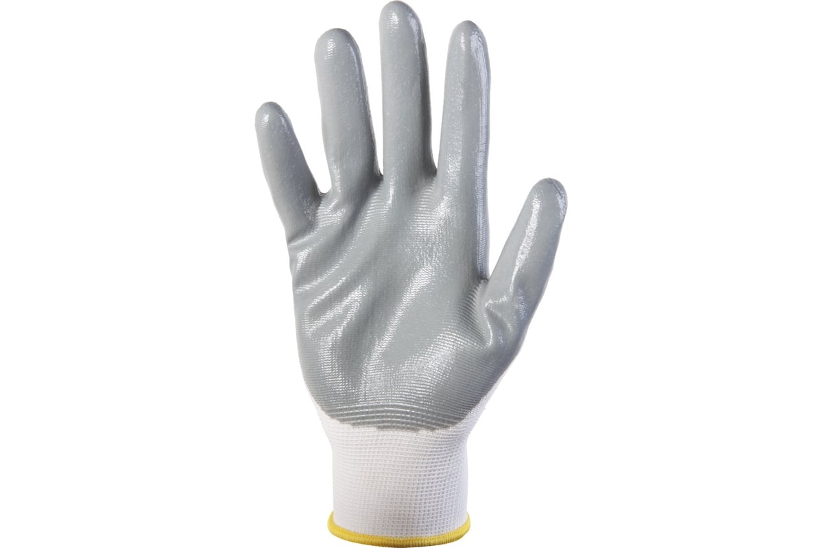 Маслобензостойкие перчатки с нитриловым покрытием Jeta Safety размер L ...