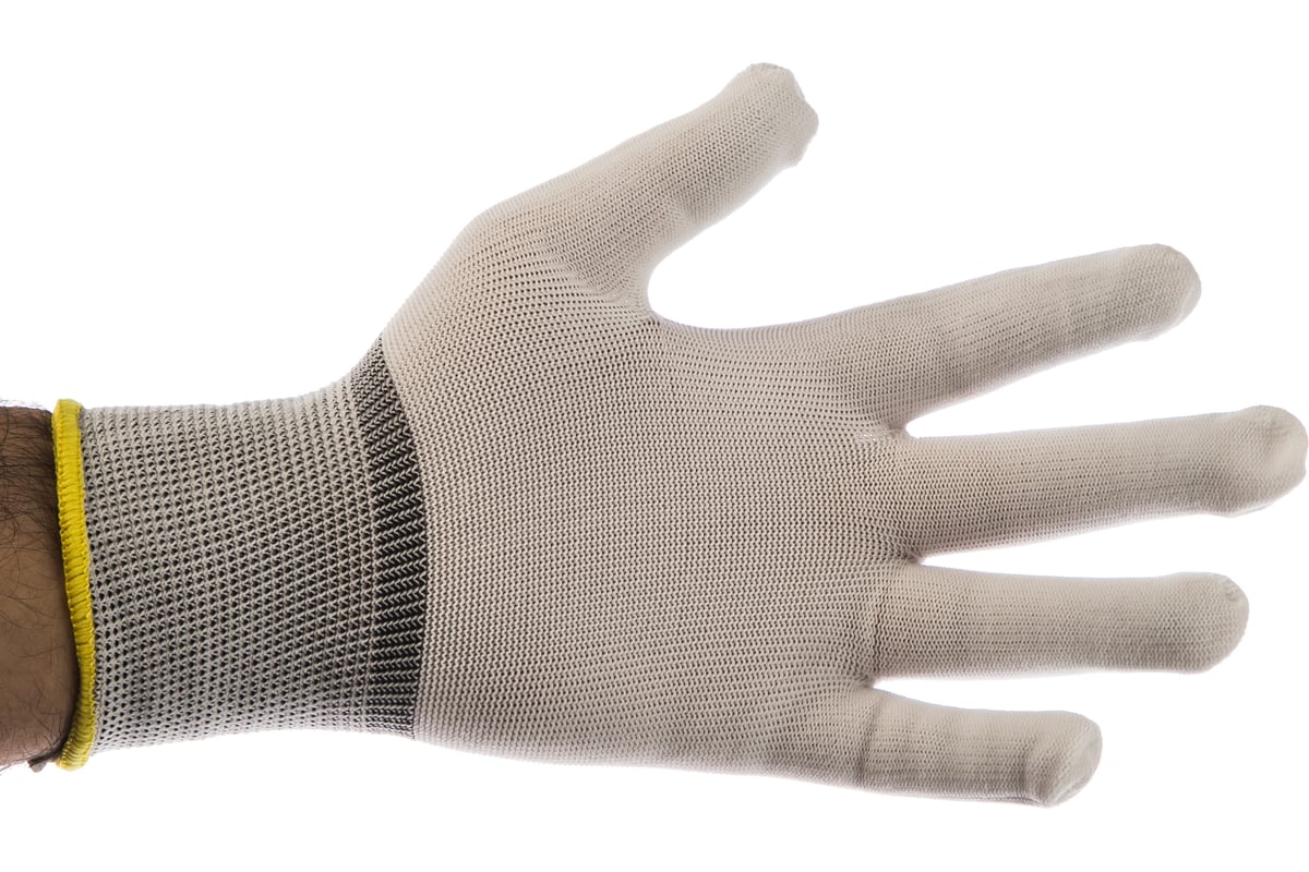 Бесшовные перчатки из полиэстера для точных работ Jeta Safety размер М .