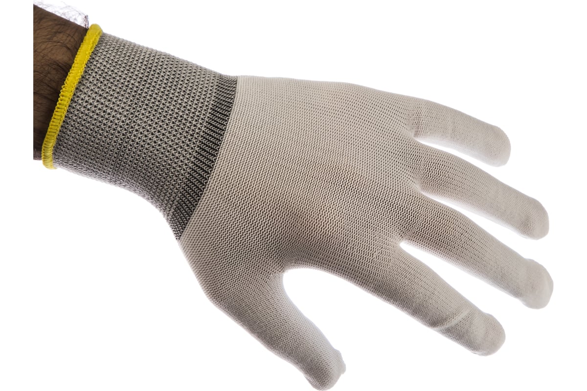 Бесшовные перчатки из полиэстера для точных работ Jeta Safety размер М ...