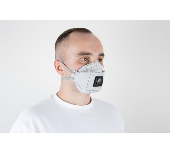 Респиратор с клапаном с углем А Jeta Safety, FFP2 NR D, в инд. упаковке, трехпанельный JM-9326