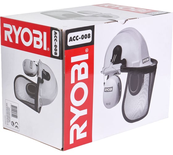 Шлем с защитой лица и наушниками Ryobi ACC008 5132000032