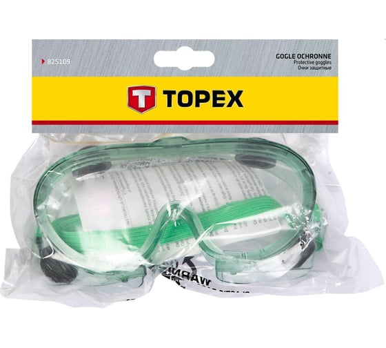 Защитные очки TOPEX зеленые 82S107