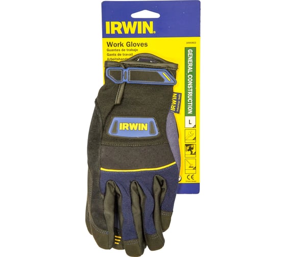 Перчатки для ремонтно-строительных работ Irwin размер L 10503822