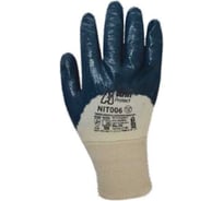 Нитриловые облегченные перчатки Armprotect частичный облив, манжета, синие, р8 NIT006 4631169876562