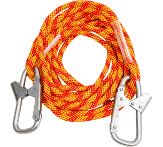 Строп из каната ПРОГРЕСС СЕФЕТИ 10 м, с 2 монтажными карабинами Строп В 10 м 2 кар