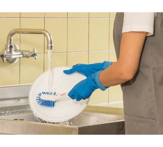 Нитриловые перчатки Vileda Professional Комфорт, р. М, голубые 148164/148172 22894