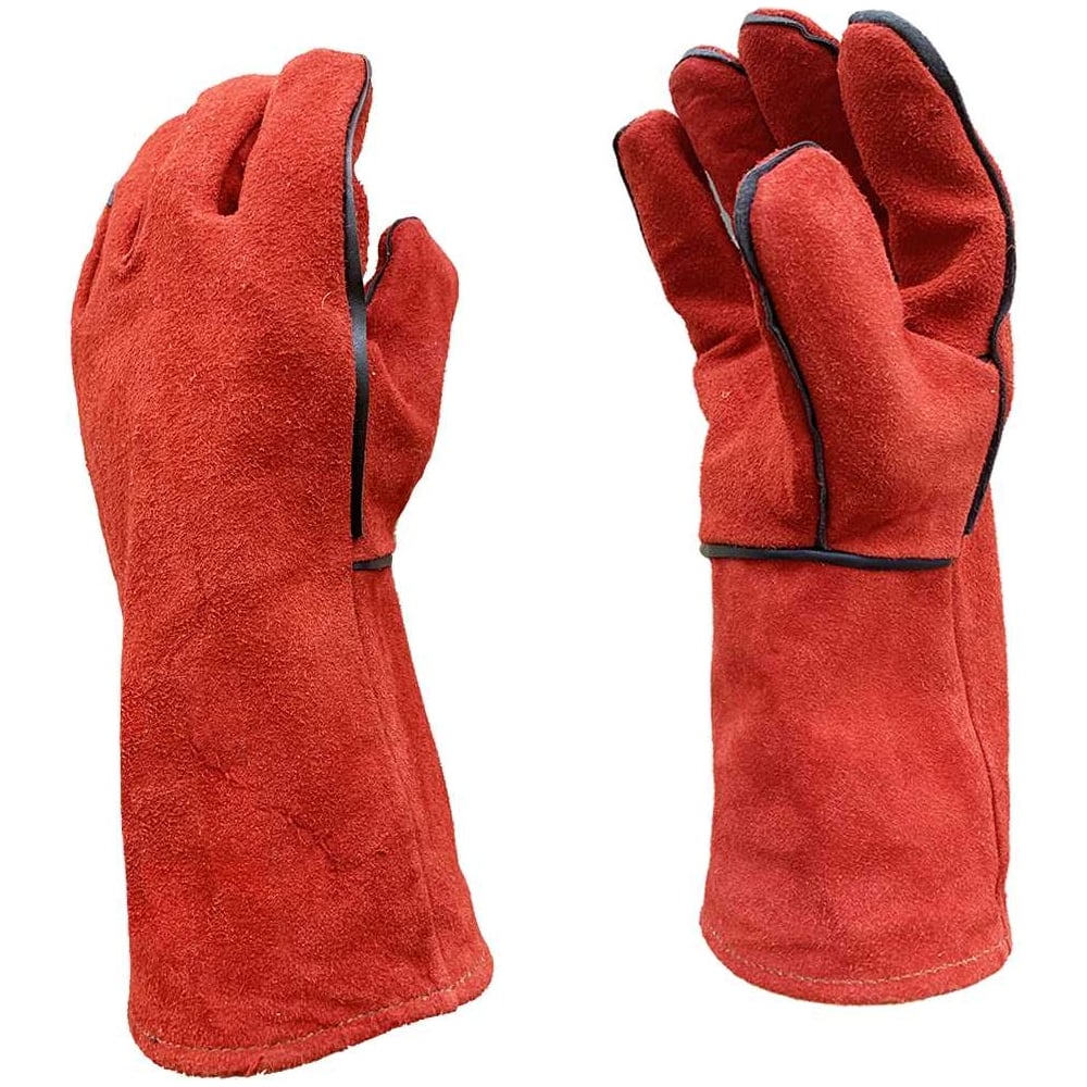 Спилковые рабочие краги Master-Pro® СВАРЩИК с х/б подкладкой, 3 пары ...