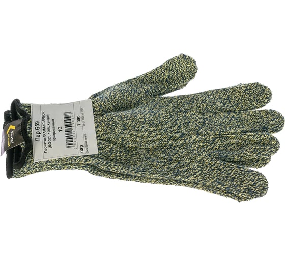 Перчатки Manipula Specialist АРАМАКС АРМОР KV-45 100% Kevlar, р.10 Пер 659/10