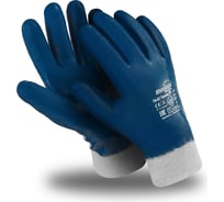 Перчатки Manipula Specialist ТЕХНИК РП (TN-03/MG-226), джерси, нитрил полный, трикотажный манжет, цвет синий (9), Пер 603/9