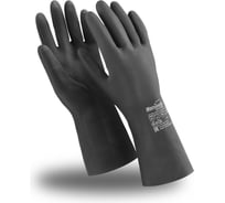 Перчатки Manipula Specialist ХИМОПРЕН (CG-973), неопрен, 0.75 мм, 300 мм, хлопковая подкладка, цвет черный (7-7.5), Пер 622/7