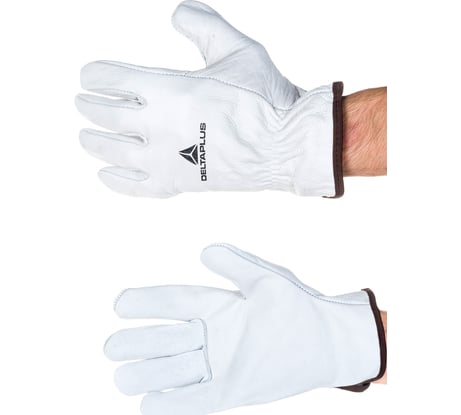 Перчатки кожаные Delta Plus из натуральной воловьей кожи FBN49, размер 8 FBN4908