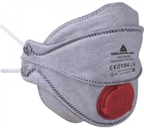 Респираторная четырёхпанельная маска с угольным слоем Delta Plus FFP3 10 шт. M1304VWC