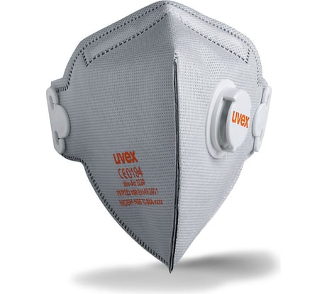 Фильтрующая полумаска Uvex Силв-Эйр 3220, Ffp2, с клапаном и угольным фильтром 8733220
