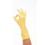 Хозяйственные перчатки Sapset leda латексные, m, женские, 12 пар, размер 8 Leda8.12