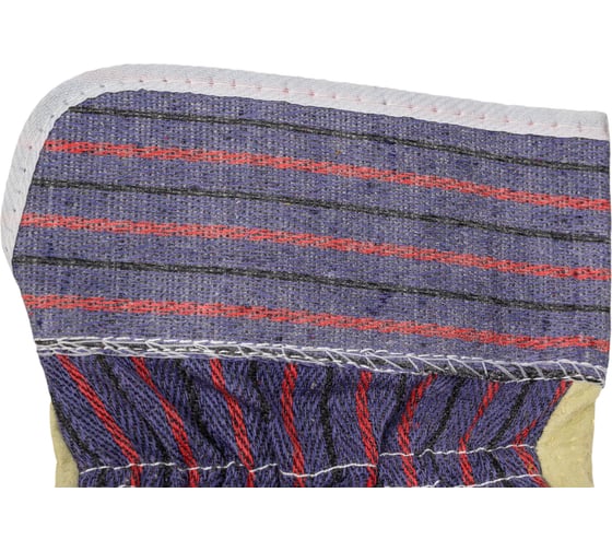 Комбинированные кожаные перчатки STAYER из спилка с тиснением 1131-XL
