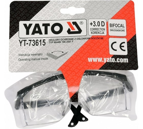 Защитные очки YATO +3 YT-73615