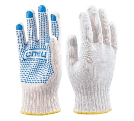 Перчатки х/б с ПВХ 10 шт. СПЕЦ-SB Пер 007 3.7111.007