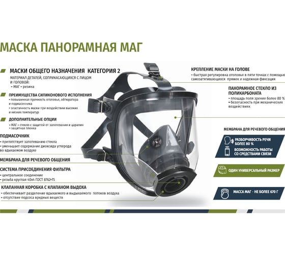 Панорамная маска МАГ 102-121-0001