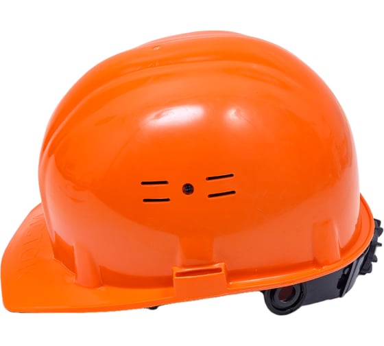 Каска Pegas pneumatic оранжевая, с храповым механизмом 130543