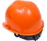 Каска Pegas pneumatic оранжевая, с храповым механизмом 130543 3