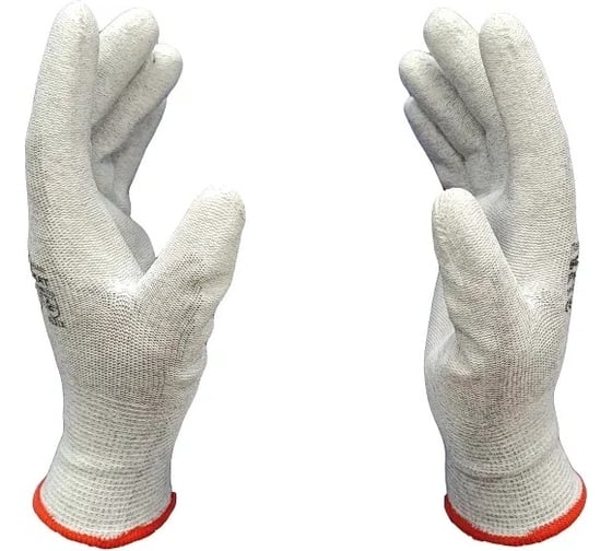 Перчатки Scaffa antistat PU1350A-LG от статического электричества размер 7 00-00015301