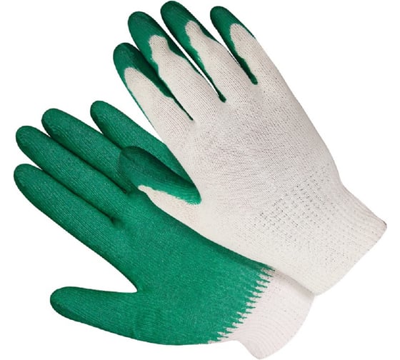 Перчатки c латексным обливом БиБип 1 пара BB-618 1