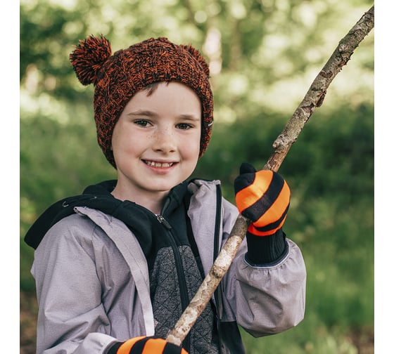 Водонепроницаемые детские варежки DexShell Children mittens, оранжевые DG536L