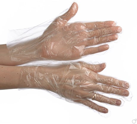 Полиэтиленовые одноразовые перчатки Optiline р.L, 100 шт 27-2002