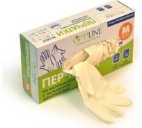 Латексные опудренные перчатки Optiline р. M, 100 шт 27-2005