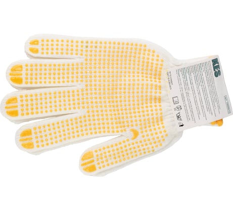 Перчатки из поликоттона КЭС пвх-покрытие точка, размер 9/L 14000012 JR-08-1