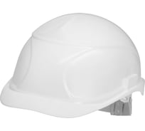 Защитная каска для строительно-монтажных работ ТУНДРА, с текстильным оголовьем, белая 4985134