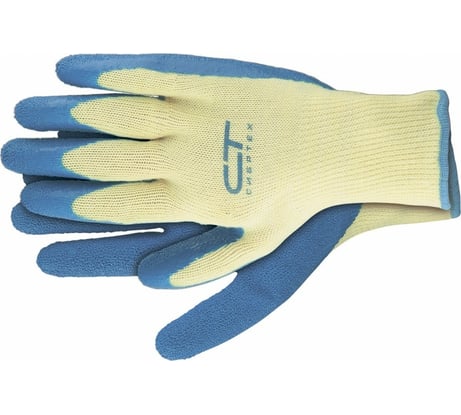 Перчатки с латексным рельефным покрытием СИБРТЕХ х/б, 10 класс, L 67752