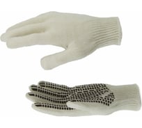 Трикотажные перчатки СИБРТЕХ, рисунок ПВХ гель, Протектор, оверлок, 67778