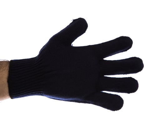 Трикотажные перчатки СИБРТЕХ, акрил, синие, оверлок, 68655