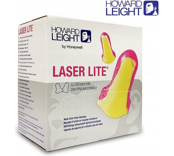 Беруши Honeywell Howard Leight Laser Lite, без шнурка, 200 пар 3301105