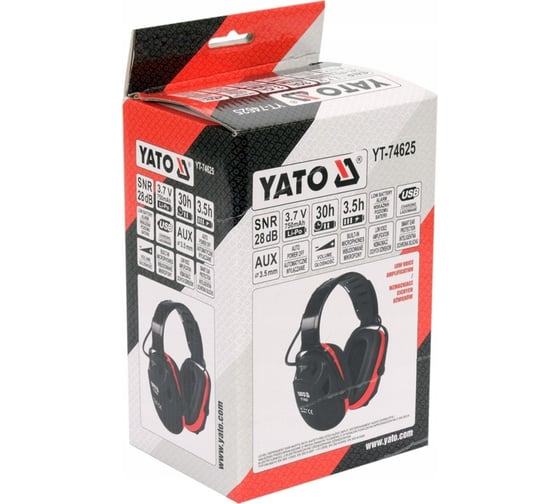 Защитные электронные наушники YATO YT-74625