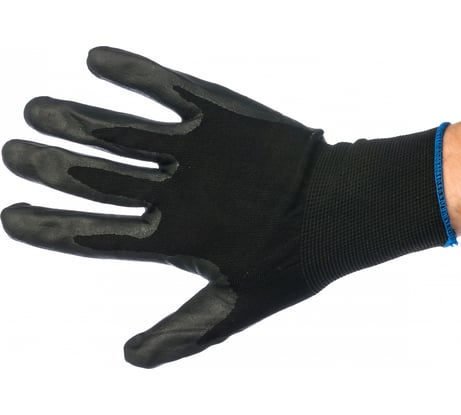 Вязаные нейлоновые перчатки с нитриловым покрытием Gigant 12 пар G-014