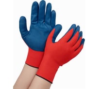 Вязаные нейлоновые перчатки с нитриловым покрытием Gigant, размер 10, G-032 (Россия)