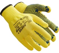 Перчатки Ампаро Апачи, вязаные с ПВХ-точкой, 10 класс, р. 10 461739-10