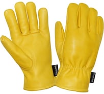 Кожаные перчатки Диггер желтые КРС на ТИНСУЛЕЙТЕ ЧЗ ПЕР622