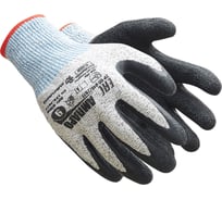 Универсальные перчатки Ампаро СВМПЭ-трикотаж 13 класс, латексное покрытие, р.7 6720-7