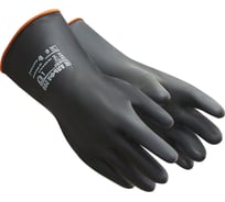 Химостойкие перчатки Ампаро Альфа 200, двухслойный латекс, черные, р.S 6820 (478567)-S