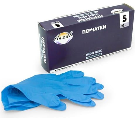 Нитриловые перчатки AVIORA 50 шт 402-661