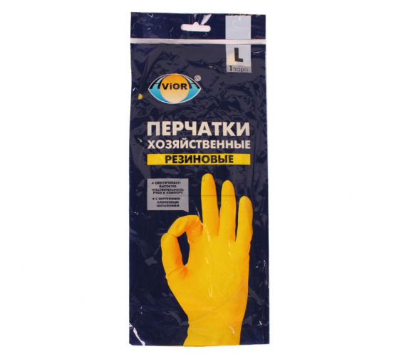 Хозяйственные резиновые перчатки AVIORA 402-702 12