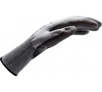 Перчатки защитные противопорезные MTE HDPE/PU серые D р.9 2899407109